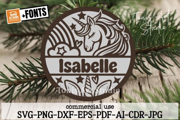 Download Unicorn Name Sign SVG Laser Cut File - Cut file Collection