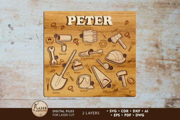 Download Custom Kids Puzzle, Laser Cut File - Cut file Collection