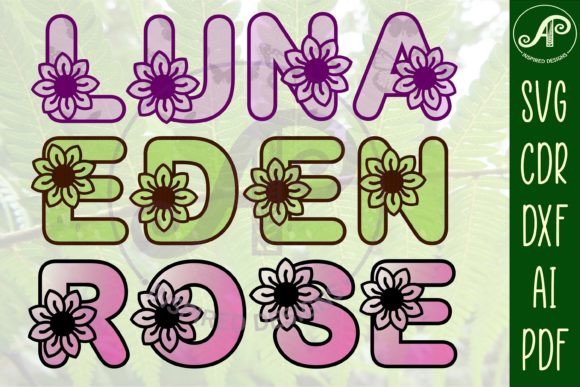 Download Flower Letter Set Alphabet SVG Cut Files - Cut file Collection