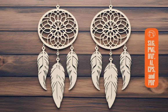 Download Lasercut Feather Dream Catcher SVG Bundle - Dream catcher Collection