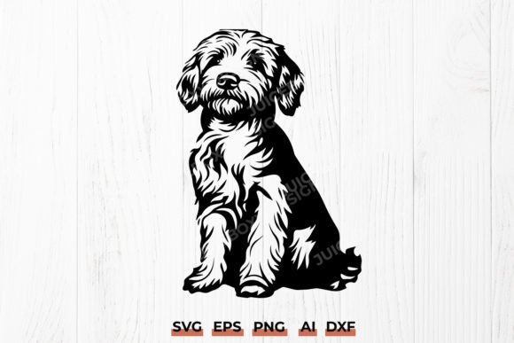 Download Goldendoodle SVG Cut File – Cute Dog DXF - Cut file Collection