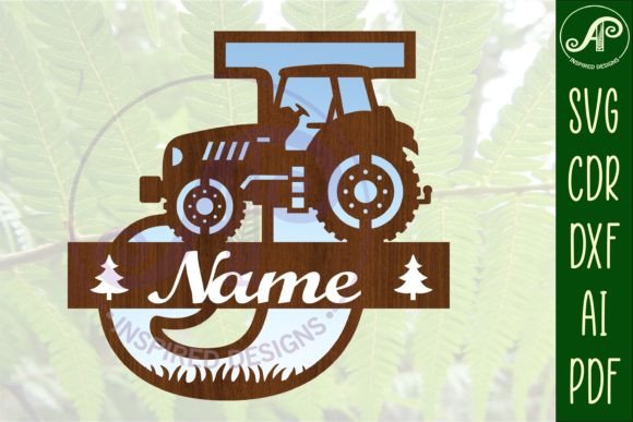 Download Tractor Monogram SVG Letter J Cut File - Cut file Collection
