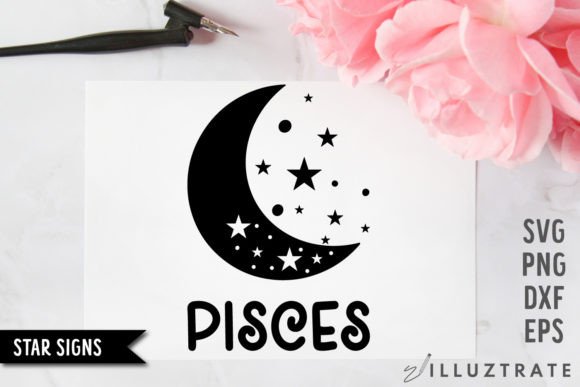 Download Pisces SVG Cut File | Star Sign Cutting - Cut file Collection