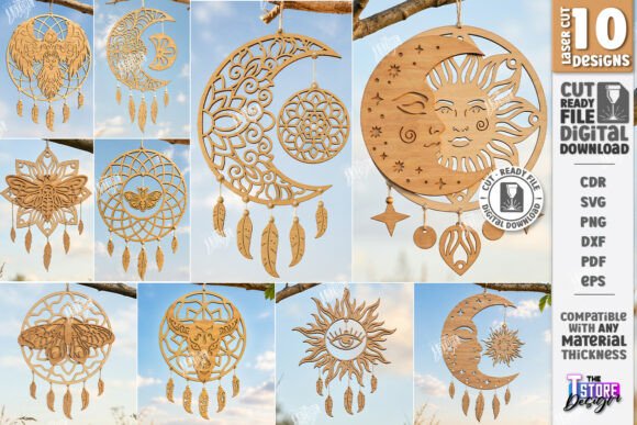 Download Dream Catcher Laser Cut Bundle | Boho - Dream catcher Collection