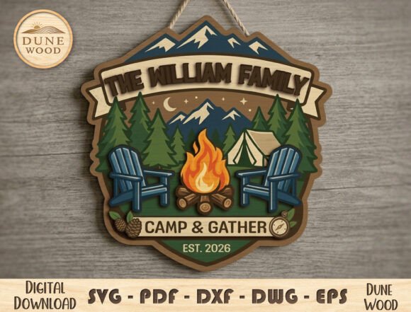 Download Personalized Camping Family Sign SVG - Family sign Collection