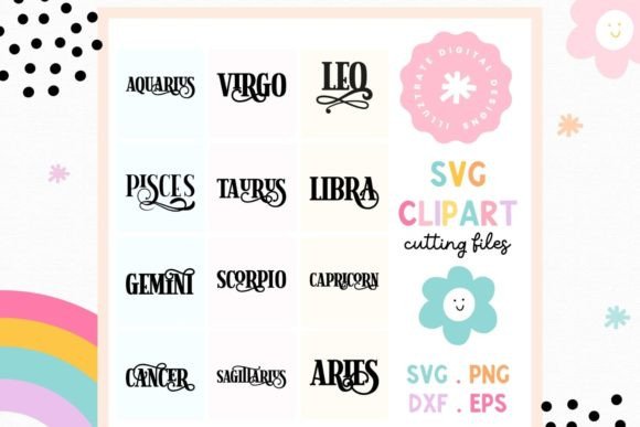 Download Star Sign SVG Cut File | Horoscope - Cut file Collection