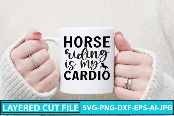 Download Horse Riding is My Cardio SVG Cut File - Cut file Collection