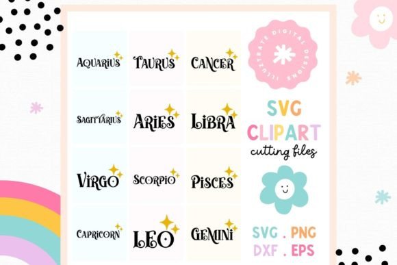 Download Star Sign SVG Cut File | Horoscope - Cut file Collection