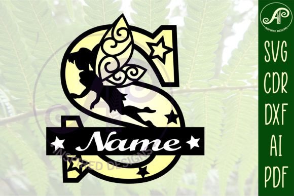 Download Fairy Letter S Monogram SVG Cut File - Cut file Collection