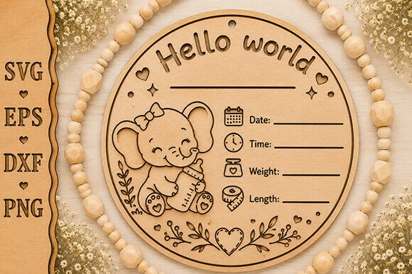 Download Baby Milestone Sign Laser Cut File - Cut file Collection