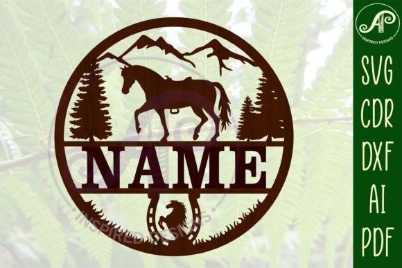 Download Horse Name Sign SVG Cut File - Cut file Collection