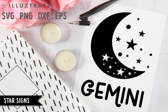 Download Gemini SVG Cut File | Star Sign Cutting - Cut file Collection