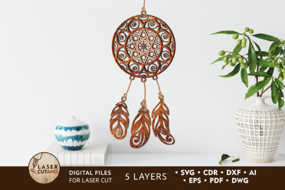 Download Multilayer Cut File DREAM CATCHER - Cut file Collection