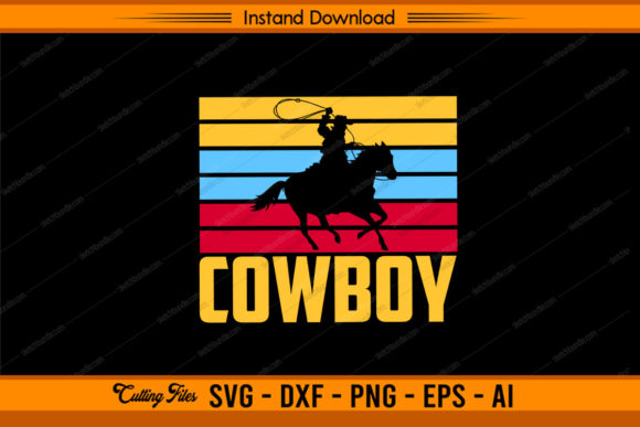 Download Cowboy Vintage Horse Riding Design - Horse riding Collection