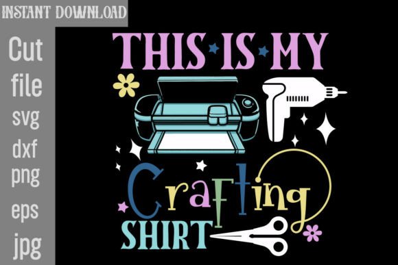 Download This is My Crafting Shirt SVG Cut File - Cut file Collection
