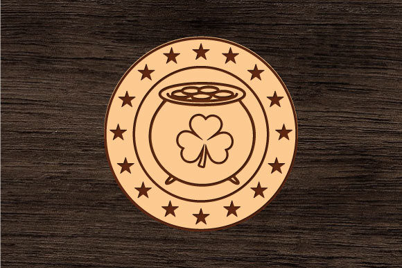 Download Lucky Coin Laser Cut Files for Glowforge - Cut file Collection