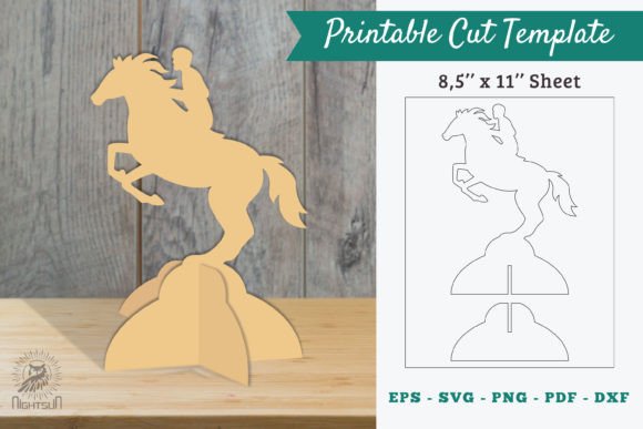 Download Horse Riding Printable Cut Template - Horse riding Collection