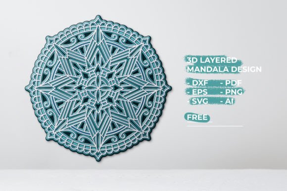 Download 3D Mandala SVG Cut File Vol.13 - Cut file Collection