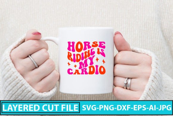 Download Horse Riding is My Cardio Retro SVG - Horse riding Collection