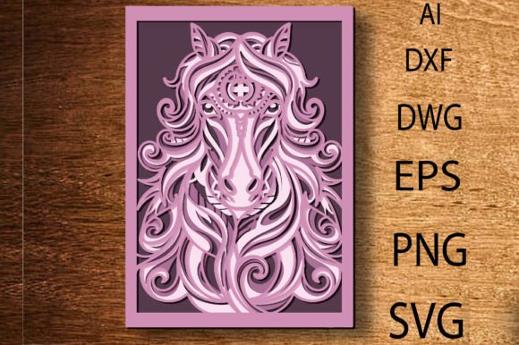 Download Multilayer Horse Laser Cut File 3D Horse - Cut file Collection