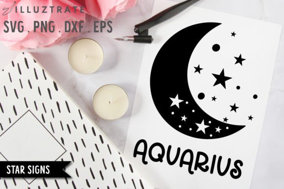 Download Aquarius SVG Cut File | Star Sign - Cut file Collection