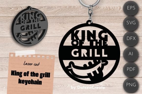 Download Grill Keychain, BBQ Laser Cut File Svg - Cut file Collection