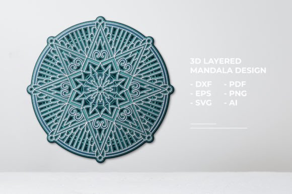 Download 3D Mandala SVG Cut File Vol 12 - Cut file Collection